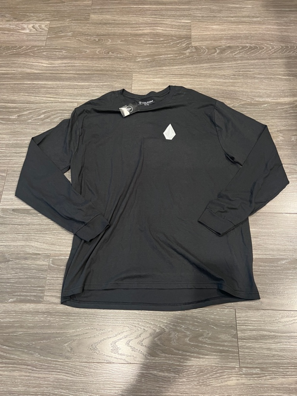 Volcom Charcoal Men’s Long Sleeve Logo Tee